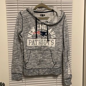 Womens New England Patriots zip up sweatshirt